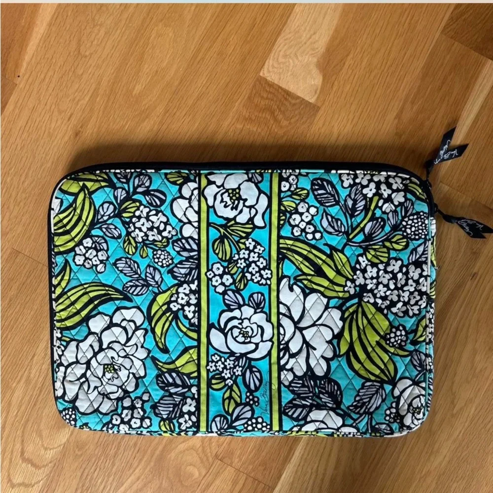 Vera Bradley Floral Tablet Sleeve - Blue and Green